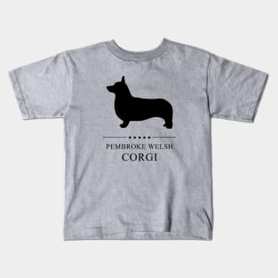 Pembroke Welsh Corgi Black Silhouette Kids T-Shirt